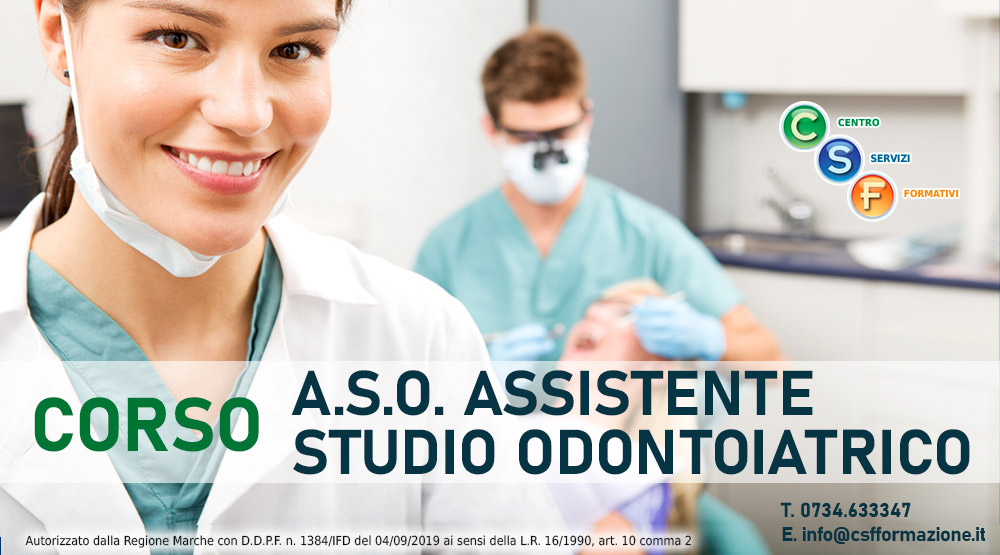 Corso ASO Assistente Studio Odontoiatrico provincia di Fermo